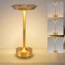 sänglampa trådlös bord batteri – LED bord touch dimbar lampa med USB uppladdningsbart batteri bordslampor guld för modern fönsterbräda vardagsrum barnrum sovrum