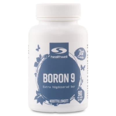 Healthwell Boron 9 – Högsta styrkan – boron kosttillskott (bör vara 'boronkosttillskott' för korrekt sammansättning) bäst i test 2026