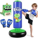 Boxningsväska för barn, uppblåsbar boxningssäck för barn, 120 cm - perfekt för karate, taekwondo, perfekt present till pojkar och flickor från 3 till 8 år