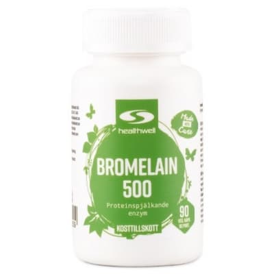 Healthwell Bromelain 500 – Bäst i test – bromelain kosttillskott bäst i test 2026