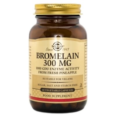 Solgar Bromelain 300 Mg – Pollenfavorit – bromelain kosttillskott bäst i test 2026