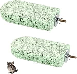 2 St Chinchilla Lava Ledge, Pimpstensklätterplattform & Tuggleksak Tandgnissling Burtillbehör för Chinchillor Ekorrar Marsvin Hamstrar (Grön) – Bäst i test – burtillbehör chinchilla bäst i test 2026