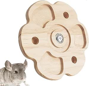Chinchilla tuggleksaker | roterande träberikningsleksaker | hamstertuggleksaker, roliga burtillbehör för chinchilla hamsterkanin – Bäst i test – burtillbehör hamster bäst i test 2026