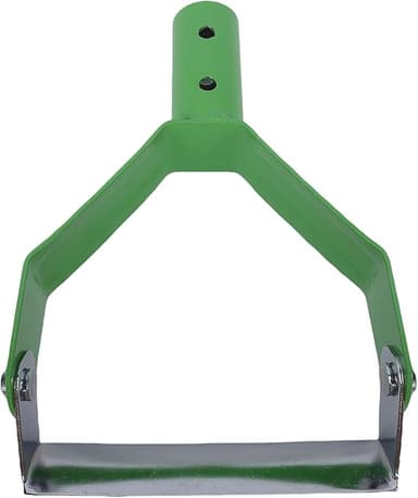 Mini Bygelhack, Handsmidda i Kolstål Ihåliga Trapetsformade Huvud för Ogräsrensning Lossa Jordgrävning Plantering, med Ergonomiskt Handtag för Trädgårdsgräsmatta Växthus (Grön)