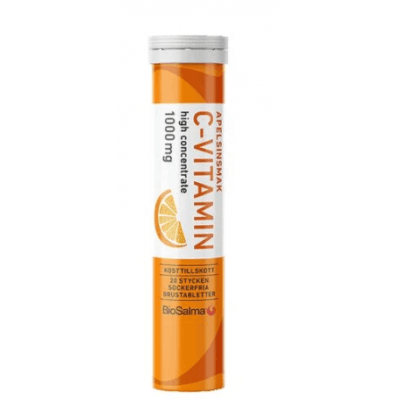 Biosalma C‑vitamin 1000 mg 20 brustabletter – Populäraste valet – c-vitamin brustabletter bäst i test 2026