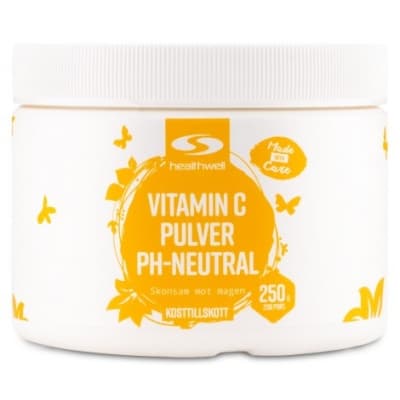 Healthwell Vitamin C Pulver Ph-neutral – Mest milda alternativet – c-vitaminpulver bäst i test 2026