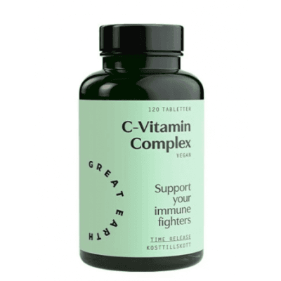 Great Earth C-vitamin Complex – Tryggt basval – c-vitamin-tabletter bäst i test 2026