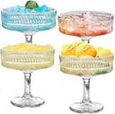 Champagneglas set om 4, 101–200 ml räfflade champagneskålar, cocktailglas av glas, espresso martiniglas för festliga tillfällen och festkvällar, kristallrödvinsglas och vitvinsglas