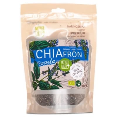 Mother Earth Chiafrön Svarta Raw & Eko – Toppval premium – chiafrö bäst i test 2026