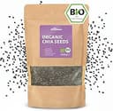 RheinNatur Bio Chia frön 1 kg – 100 % ekologiska chiafrön – rik på proteiner, fiber & omega-3 fettsyror – Perfekt för sallader, yoghurt, müsli och chiavatten – 1000 g påse