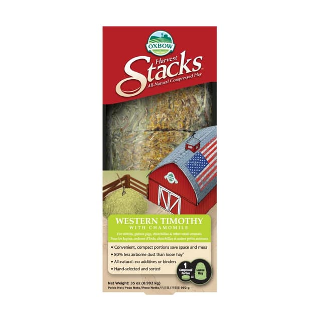 Oxbow Harvest Stacks Timotej Kamomill Ho 992 G – Lyxalternativ – chinchillamat bäst i test 2026