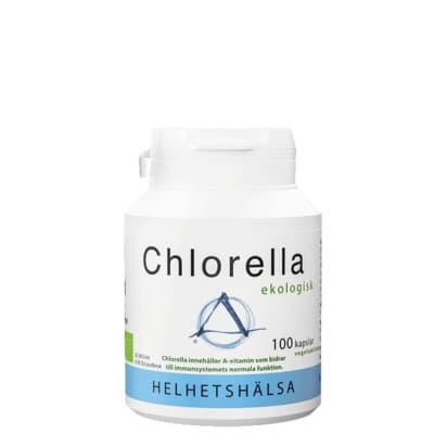 Helhetshälsa Chlorella Eko 100 Kapslar – Budgetfavorit – chlorellakapslar bäst i test 2026
