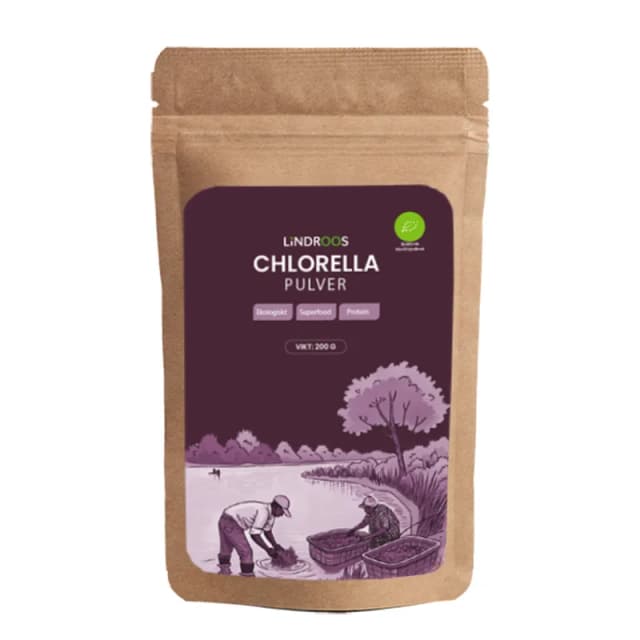Lindroos Chlorellapulver Ekologiskt 200 g – Bästa upptag – chlorellapulver bäst i test 2026