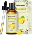 MIGCAPUT Citron Eteriska Oljor 100ML, 100% Naturlig Aromaterapi Doftoljor, Premium Citronolja Aromatisk Olja för Diffusor, SPA, Massage, Handgjord Tvål, Handgjord Ljusstöpning