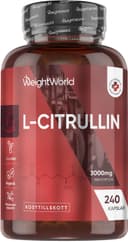 L-Citrulline 3000 mg per portion - 240 veganska kapslar - 4 kapslar dagligen - Magnesiumstearatfri & GMO-fri - Citrulline by WeightWorld