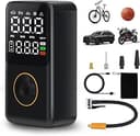 Bärbar Elektrisk Luftpump, Bildäckspump med Stöd, USB-C Uppladdningsbar, 150PSI, 4000 mAh Trådlös Luftpump för Bildäck, för Motorcykel, Bil, Boll, Cykel