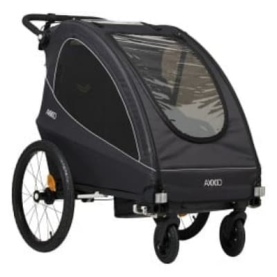 Axkid Grand Tour Cykelvagn (black) – Smartast lastutrymme – cykelvagn bäst i test 2026