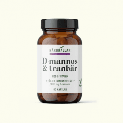 Närokällan D-mannos + Tranbär – Veganskt toppval – D-mannos bäst i test 2026