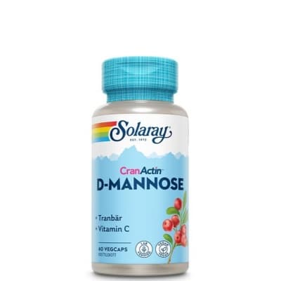 Solaray D-mannose Cranactin C-vitamin 60 Kapslar – Toppval CranActin – D-mannos bäst i test 2026
