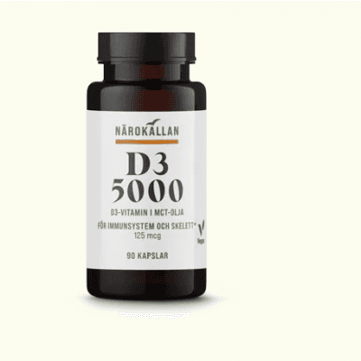 Närokällan D3 5000 Vegan – Veganskt toppval – d-vitamin bäst i test 2026