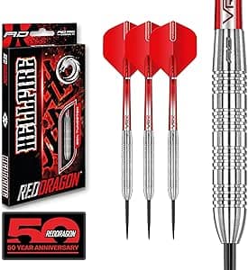 Hell Fire 22g, 24g or 26g Tungsten Darts Set with Flights and Stems
