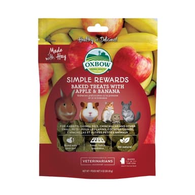 Oxbow Simple Rewards Baked Treats With Apple Banana 85 G