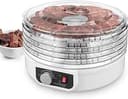 NutriChef Matdehydrator 5 Nivåer | Dehydrator för Kött, Beef Jerky, Frukt, Grönsaker & Hundgodis | Högpresterande Värmecirkulation | Lätt att Rengöra Hemma