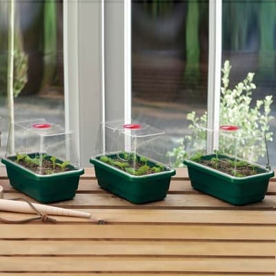 Minidrivhus Mini 3-pack, Grön – Toppval i flerpack – drivhus bäst i test 2026
