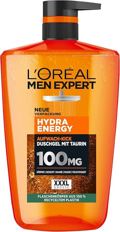 L'Oréal Men Expert Herr Hydra Energy Duschgel, 1 l