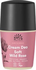 Urtekram Cream Deodorant med mjuk vild ros, Dare to Dream, 50 ml, vegansk, ekologisk