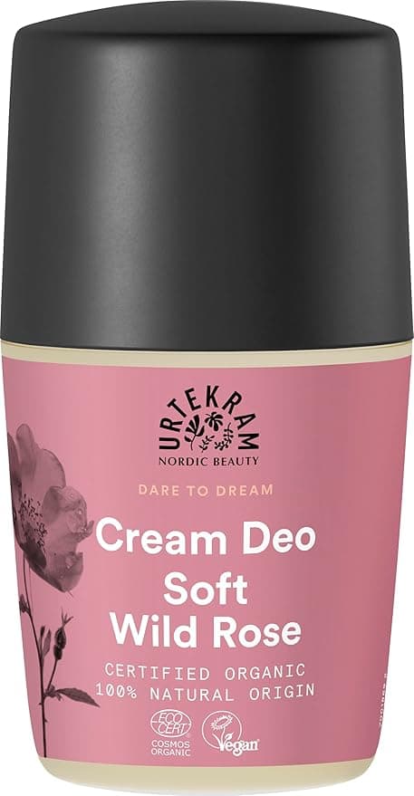 Urtekram Cream Deodorant med mjuk vild ros, Dare to Dream, 50 ml, vegansk, ekologisk – Bäst i test – ekologisk deodorant bäst i test 2026