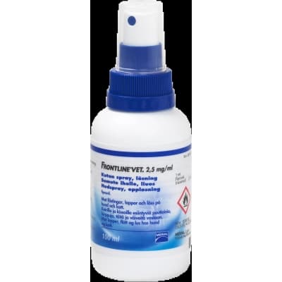 Frontline Vet. Kutan Spray 2,5 Mg/ml 100 Ml – Bäst i test – fästingmedel för hund bäst i test 2026