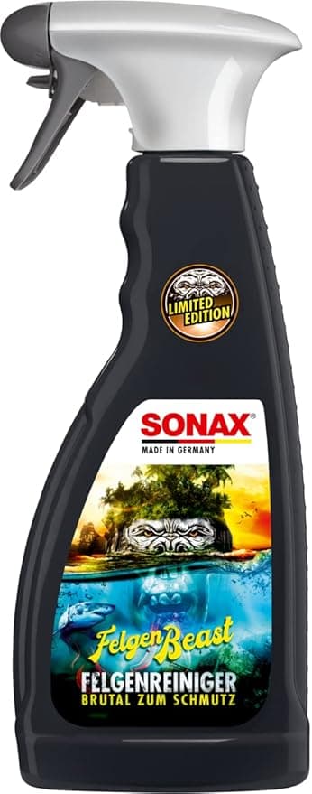SONAX FälgBeast specialutgåva (500 ml) fälgrengöring med ny doft – Brutal för smuts – mild mot fälgen | Artikelnummer 04332000 – Bäst i test – fälgrengöring bäst i test 2026