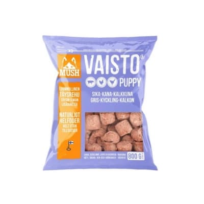 Mush Vaisto Puppy Gris-kalkon-kyckling – Valparnas favorit – färskfoder hund bäst i test 2026