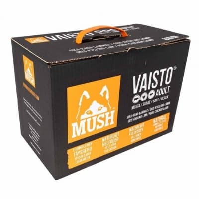 Mush Vaisto® Svart Gris, Kyckling & Lamm 10 Kg – Prisvänligaste – färskfoder hund bäst i test 2026