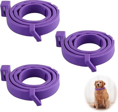 3-pack lugnande halsband för hundar, med feromoner, justerbara, vattentät, lindrar ångest vid stress, anti-stress, säker, för små, medelstora och stora hundar