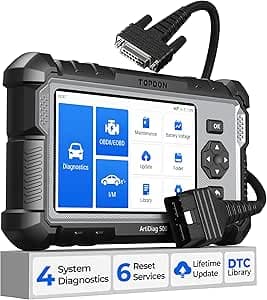 TOPDON OBD2-skanner ArtiDiag500, motor ABS SRS transmission Car diagnostiskt verktyg för alla bilar, full OBD2 testkodsläsare, bilbatteri spänningstest, Wi-Fi-fri uppdatering, AutoVIN, 2 års garanti – Bäst i test – felkodsläsare (obd2) bäst i test 2026