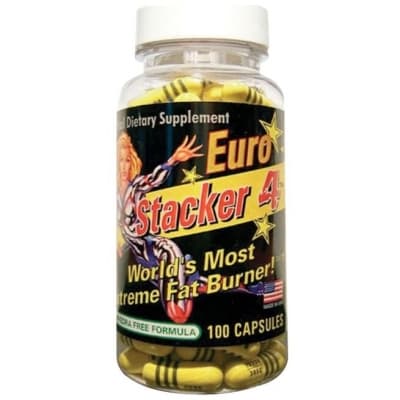 Stacker2 Europe Stacker 4 Fettförbrännare 100 Kapslar – Starkast koffein – fettförbränning bäst i test 2026
