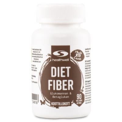 Healthwell Diet Fiber – Blodsockervänligast – fibertabletter bäst i test 2026