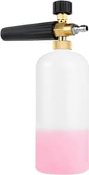 Stone Banks Snöskum, spruta, högtryckstvätt, skumkanon, 1 l, justerbar tvåldispenser, flaska, munstycke, skumspruta för 0,65 cm (1/4 tum) snabbkoppling, högtryckstvätt, tillbehör biltvätt