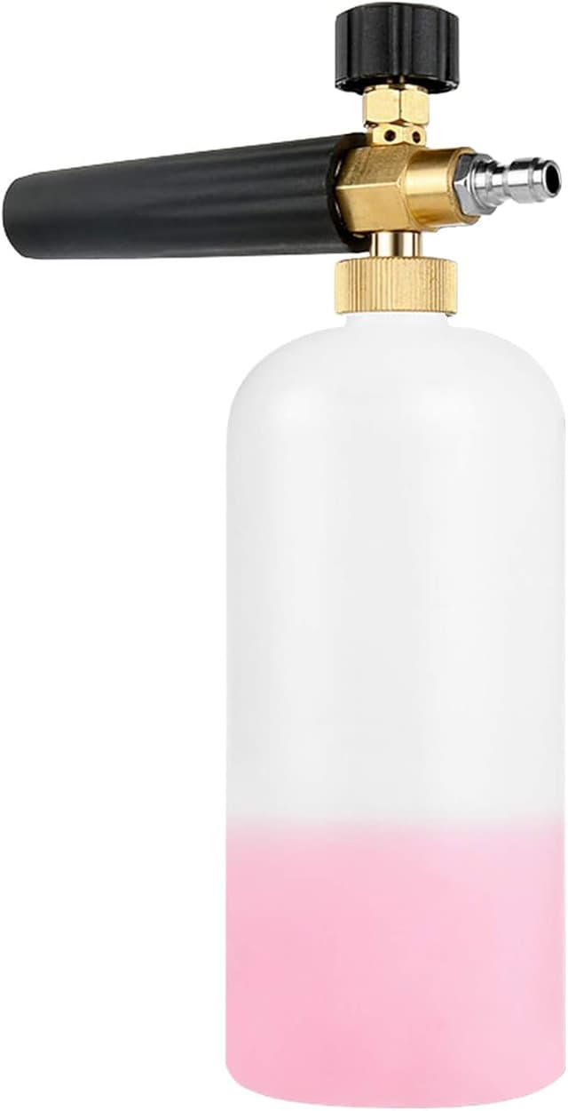Stone Banks Snöskum, spruta, högtryckstvätt, skumkanon, 1 l, justerbar tvåldispenser, flaska, munstycke, skumspruta för 0,65 cm (1/4 tum) snabbkoppling, högtryckstvätt, tillbehör biltvätt – Bäst i test – foam lance bäst i test 2026