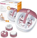 Beurer FB 35 fotbubbelbad med vibrations- & bubbelmassage, inkl. 3 utbytbara pedikyr-tillbehör, med vattentemperering, infraröda ljuspunkter & möjlighet för aromaterapi, upp till skostorlek 44