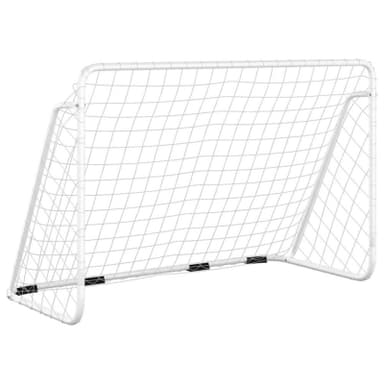 Vidaxl Fotbollsmål Med Nätvit