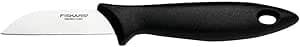 Fiskars paringkniv med blad av rostfritt stål, Essential, plast/rostfritt stål, bladlängd: 7 cm, svart/silver, 1065580 – Bäst i test – fruktkniv bäst i test 2026