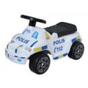 Plasto Sparkbil Med Tysta Hjul (polisbil)