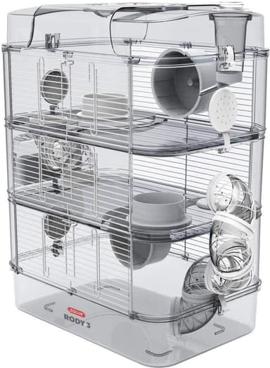 Zolux bur för hamster, mus, gerbille ''RODY 3" trio 1 enhet (set om 1)