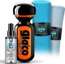 detailmate Vindruta tätningsset för bil och dusch – lotuseffekt: Soft99 Ultra Glaco glasförsegling 70 ml vindruta 500 ml glas mikrofiberduk + fluffig polerad trasa
