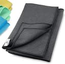 ELEXACLEAN Torkduk i mikrofiber (2 stycken, 60 x 40 cm, antracit) supermjuk kvalitet för bil, glas, kök, porslin, badrum