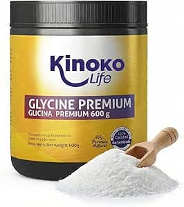 PREMIUM GLYCINE 600 g 100% REN | Kristalliserad | Inga nanopartiklar | Lämplig för veganer | Collagen Regenerator | Förebyggande av muskelskador | Främjar reparativ sömn | Icke-GMO – Bäst i test – glycin bäst i test 2026