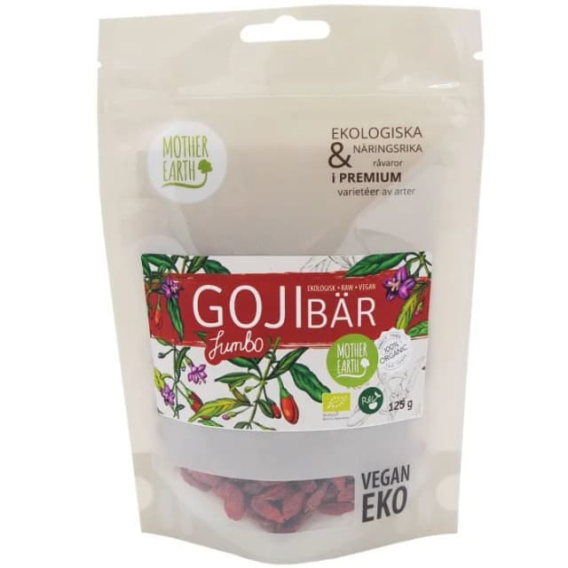 Mother Earth Gojibär Jumbo Premium EKO 125g – Bäst i test – gojibär bäst i test 2026